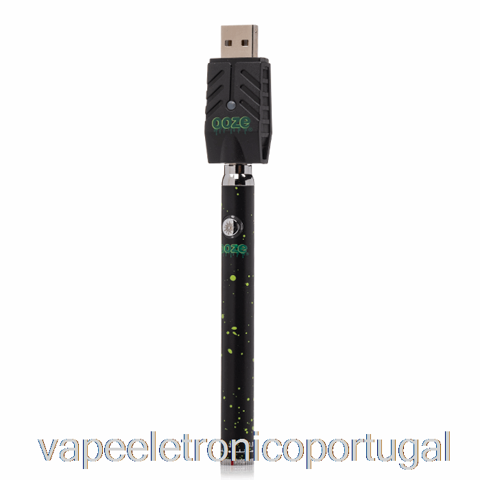 Vape Eletrônico Ooze 320mah Torção Caneta Fina Bateria Respingos Verdes